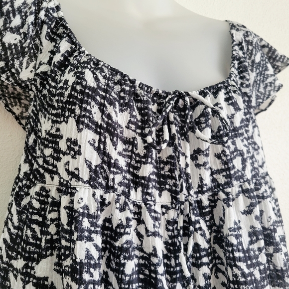 Urban Outfitters Bea Gingham Floral Mini Dress Size XS - Picture 4 of 13